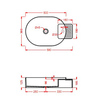 ArtCeram CAL001 34 00 Акция ArtCeram CARTESIO Раковина настольная 58х36 см, 1 отверстие, цвет серый глянцевый (СНЯТО С ПР-ВА)