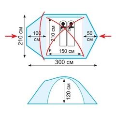 Туристическая палатка Tramp Stalker 2 (V2) (2 местная)