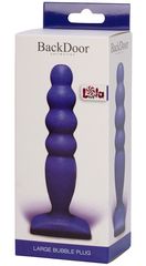 Фиолетовый анальный стимулятор Large Bubble Plug - 14,5 см. - 