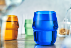 Стакан из синего стекла, 350 мл