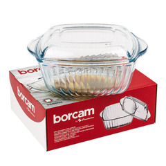 Кастрюля с крышкой 2,0л квадратная