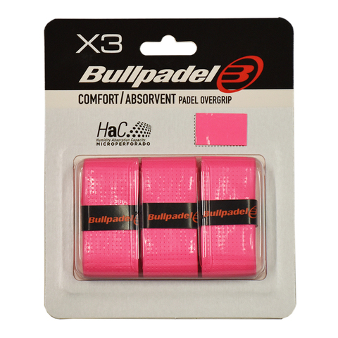 Намотки теннисные Bullpadel HaC Overgrip GB 1201 3P - rosa fluor