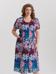 1351В Халат на пуговицах