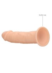 Телесный фаллоимитатор без мошонки Silicone Dildo Without Balls - 19,2 см. - 