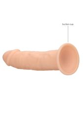 Телесный фаллоимитатор без мошонки Silicone Dildo Without Balls - 19,2 см. - 