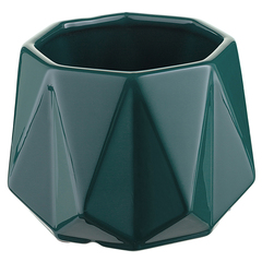 Горшок цветочный rhombus, 12,5 см, зеленый