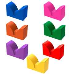 Элемент V-образный 6x3x4 см для GigaBloks 5"