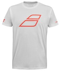 Детская теннисная футболка Babolat Strike Cotton T-Shirt Jr - white/strike red