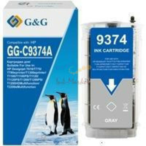 Cartridge GG 72 для DJ T610/T620/T770/T1100/T1120/ T1200/T2300/T1300/T790, серый (130мл)