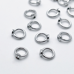 Протектор-концевик, цвет серебро (родий), размер 7 мм, цена за 1 шт