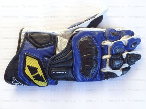 Мотоперчатки кожаные RS Taichi NXT047, бело-синие