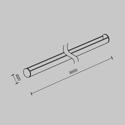 Комплектующие для текстильной подвесной системы Maytoni Accessories for system parity TRA130SR-3B