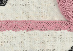 Кружево хлопковое/Тесьма вязаная 20.01.119, ш. 2 см, пыльная роза