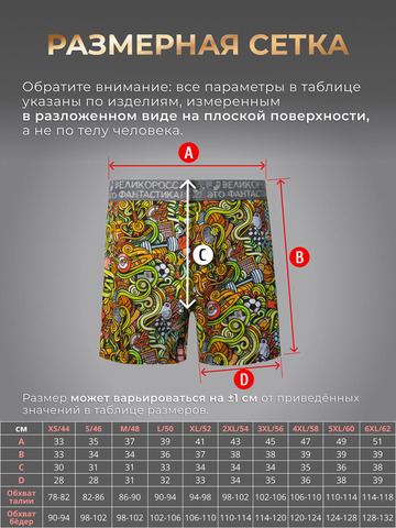 Комплект из 3-х семейных трусов - «Чемпион!»