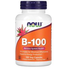 NOW Foods B-100, 100 растительных капсул