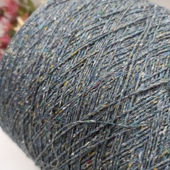 Буретный шелк Indian Bourette Tweed 533м/100гр Джинс 01