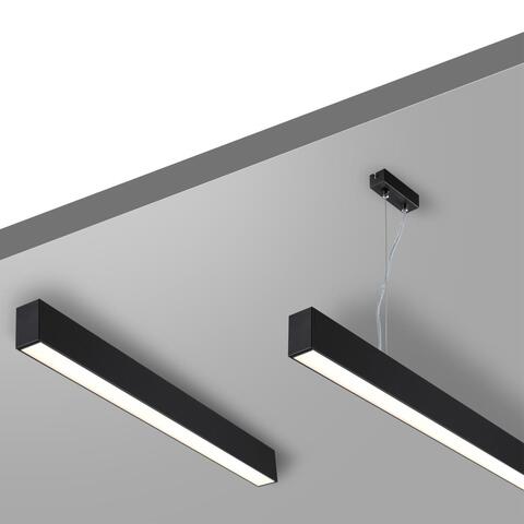 359603 OVER NT25 000 черный Светильник линейный светодиод. с переключ. цв. температуры IP20 LED 20W 220-240V 3000К\4000К\6000К FATTO