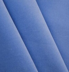 Бархат, 268 г/м2, 100% хлопок, 150 см, голубой