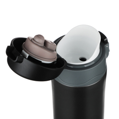 Термос-кружка с крышкой на защелке 450мл, SATOSHI