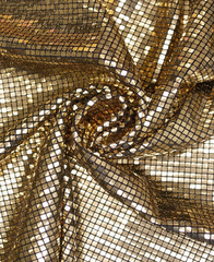 Трикотаж пайетки "Квадро", 275 гр/м2, ш. 150 см, золото