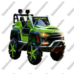 Детский электромобиль "Jeep" зеленый, стандартная комплектация