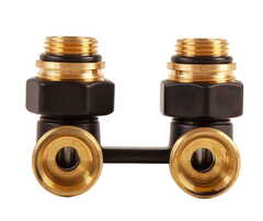 Узел подключения радиатора H-образный Arrowhead Element угловой 3/4