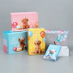 Коробка одиночная, Прямоугольник, «Милые пожелания»,24*15*9 см, 1 шт.