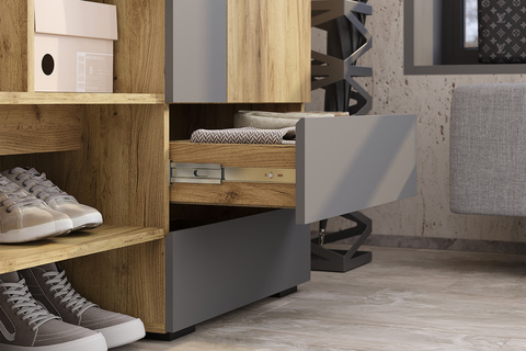 Прихожая Твист крафт / графит