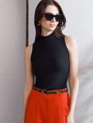 Топ из трикотажа в широкий рубчик  D43.173 (108845)