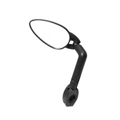 Зеркало эллипт. 3" плоское 2 степ. своб. кольц. крепление, черное (6-647332)