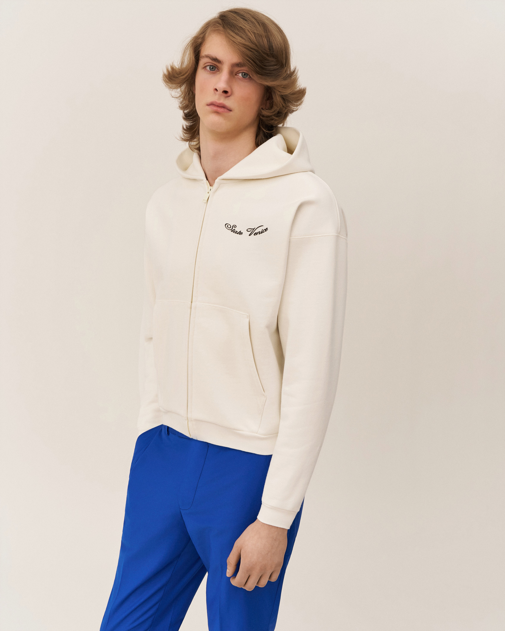 Худи на молнии классического кроя