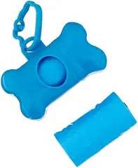 Мистер Фреш Пакеты для уборки фекалий с брелоком-держателем, рулон 40 пакетов