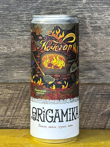 Лимонад Origamika Кочегар (лимон, лайм, груша, кола) 0,33 л. ж/б