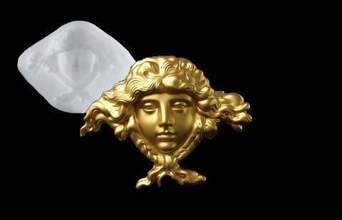 Силиконовый молд Маскарон №2030