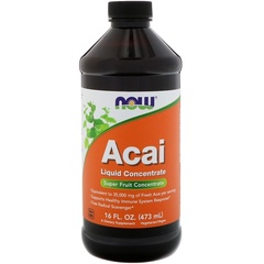 Now Foods, Жидкий концентрат асаи, 16 жидких унций (473 мл)