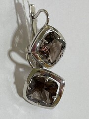 Ромб Р (серьги из серебра)