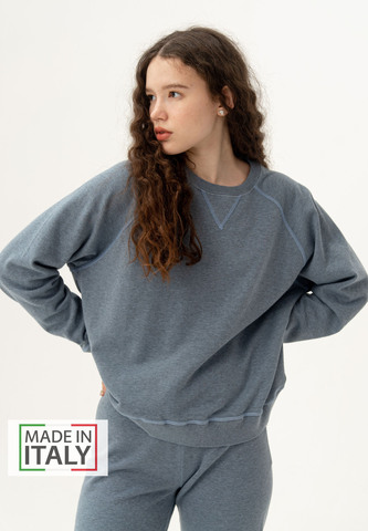 Свитшот реглан Bowery NYC однотонный Dusk