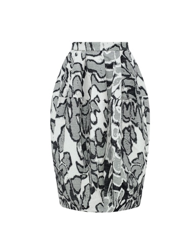 Юбка из жаккарда Стелла Маккартни черный/серый