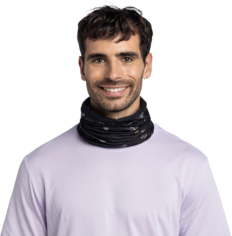 Картинка бандана-труба Buff CoolNet Omeri Black - 3