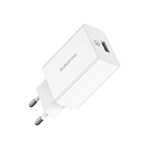 Adapter BA21A QC3.0 Borofone White (başlıq)