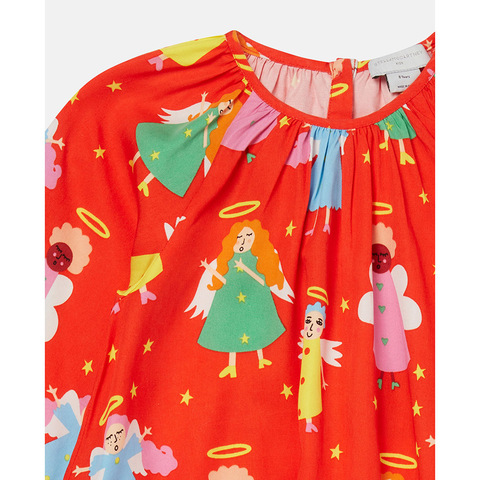 Платье Stella McCartney Kids Christmas Angel Red