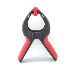 Струбцина клещеобразная пластиковый корпус, усиленная пружина, длина 3"/75см, зев 33мм, 44-2-075