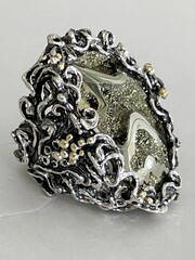 Симбирцит ( кольцо из серебра)