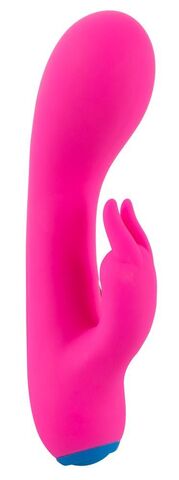 Розовый мини-вибратор со стимулятором клитора - 14,5 см. - Orion You2Toys 05584430000