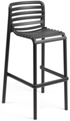 Стул пластиковый барный Nardi Doga Stool, антрацит