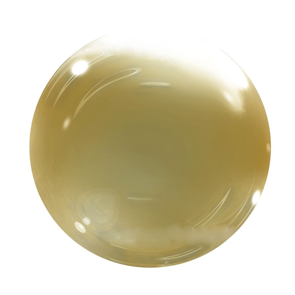 К Deco Bubble (Бабл), 22''/40 см, Кристалл, Желтый, 1 шт.