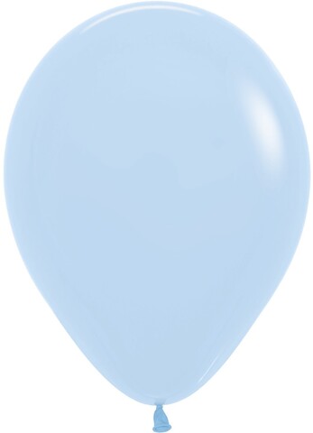 S 12''/30 см, Пастель, (Макарунс), Нежно-голубой (640), 12 шт.