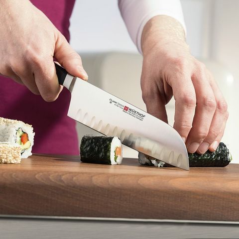 Нож Японский Шеф с углублениями 17см Wuesthof Classic Ikon