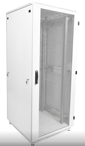 Шкаф телекоммуникационный напольный 42U (600 × 1000) дверь перфорированная ЦМО ШТК-М-42.6.10-4ААА
