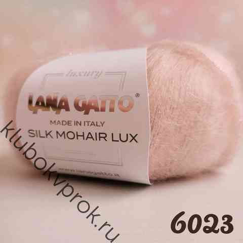 LANA GATTO SILK MOHAIR LUX 6023, Розовая пудра